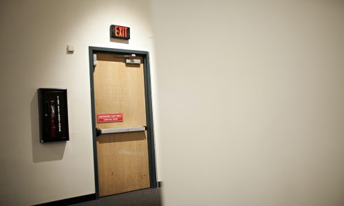 emergency exit alarm and fire extinguisher emergency exit alarm and fire extinguisher