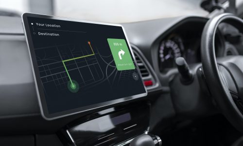 Gps system in a smart car Gps system in a smart car